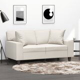 vidaXL Okrasna blazina 2 kosa krem 40x40 cm umetno usnje | Shoptok.si