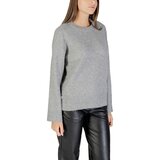 Only Puloverji ONLRENE LIFE LS BUTTON O-NECK CC KNT 15350612 Siva | Shoptok.si