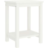 vidaXL Nočna omarica bela 35x30x47 cm trdna borovina, (20730164) | Shoptok.si