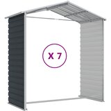  Vrtno spremište antracit 191 x 640 x 198 cm pocinčani čelik | shoptok.hr