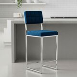 Hanah home barska stolica Retro 66, teget tkanina od poliestera i lana | Eponuda.com