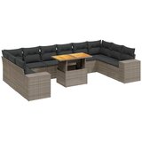  11-dijelni set vrtnih sofa od poliratana s jastucima sivi | shoptok.hr