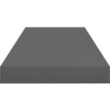  Plutajuće zidne police 2 kom sjajne sive 60x23 5x3 8 cm MDF | shoptok.hr