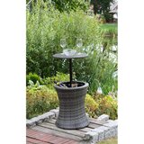 Garden Pleasure Okrogla vrtna barska miza iz umetnega ratana ø 45 cm Mumbai - | Shoptok.si