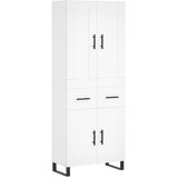  Visoka komoda bijela 69,5x34x180 cm konstruirano drvo | shoptok.hr