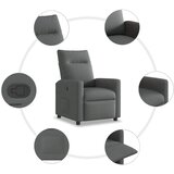  Naslonjač za noge tamnosive tkanine | shoptok.hr