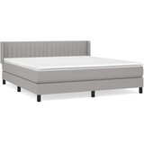  Krevet s oprugama i madracem svjetlosivi 180x200 cm od tkanine | shoptok.hr