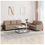 vidaXL 2-dijelni set sofa s jastucima boja cappuccina od umjetne kože Cijene
