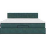  Otomanski posteljni okvir z vzmetnico temno zelena 180x200cm | Shoptok.si