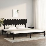  Okvir za krevet crni 200 x 200 cm od masivne borovine | Eponuda.ba