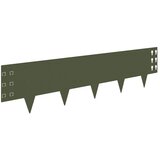  Ograda oko Travnjaka 20 kom. 100 x 25 cm Čelik Maslinastozelena - Maslinastozelena 20 25 cm | shoptok.hr