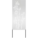  Privatnost u vrtu Cvjetni Srebrno 50 x 140 cm Pocinčani čelik | shoptok.hr