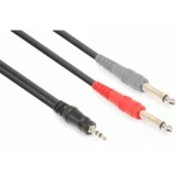 AUDIO Vonyx 3.5mm Stereo – 2x 6.3mm Mono 1.5m, 177.768