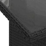  6-dijelni set vrtnih sofa s jastucima crni od poliratana | shoptok.hr