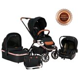 Bebe Stars kolica Jewel 3u1 - Volcano black Cijene