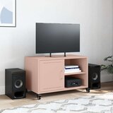 vidaXL TV ormarić ružičasti 68 x 39 x 43,5 cm hladno valjani čelik | shoptok.hr