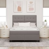  Krevet s kutijom opruga s madracem Bež 140x200 cm Tkanina | shoptok.hr