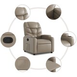  Naslonjač od umjetne kože boja cappuccina | shoptok.hr