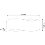  Stenska svetilka TILA 40 črna, (21347192) | Shoptok.si