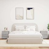  Noćni ormarići s LED svjetlima 2 kom boja sivog hrasta sonome | shoptok.hr