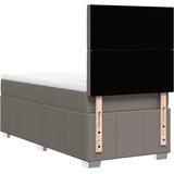  Krevet s oprugama i madracem smeđesivi 90x200 cm od tkanine | shoptok.hr