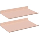  Ležeča polica 2 pcs Roza 30 x 18 x 2,5 cm Jeklo, (5000201145) | Shoptok.si
