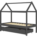 Maison Chic Otroška postelja - Otroški ležaj - Otroški posteljni okvir s predalom temno siv 80x160 cm, (21698354) | Shoptok.si