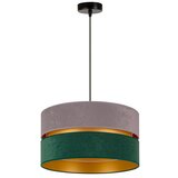  Duolla - Luster na sajli DUO 1xE27/15W/230V prečnik 40 cm siva/zelena/zlatna | Eponuda.com
