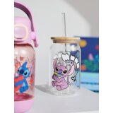 Sinsay Staklena šalica s poklopcem i slamkom Lilo & Stitch | shoptok.hr