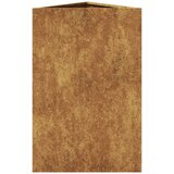 vidaXL Vrtna sadilica trokutasta 50 x 43 x 75 cm od čelika COR-TEN | shoptok.hr