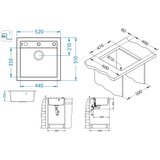 Alveus formic 20 deep black 520x510/200mm | ePonuda.com