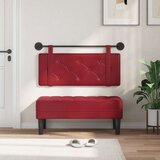  Držeće uzglavlje Zidne Vinska crvena 100 cm Lažna koža - boja crnog vina 100 cm bez LED | shoptok.hr