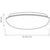  plafonsko svetlo bonifacy, 2x E27 (maks. 20 w po sijalici), 230 v, prečnik 33 cm, bela | Eponuda.com