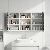  Set ormarića za kupaonicu S LED lampica 3 pcs 90 x 10,5 x 50 cm | shoptok.hr