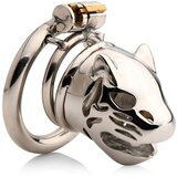 Master Series Caged Cougar Locking Chastity Cage Silver Cene