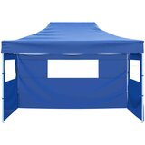 Šator za svadbe - šator za zabave Plava 291 x 431 x 315 cm Oxford tkanina - Plava s dvije bočne zidove Da | shoptok.hr