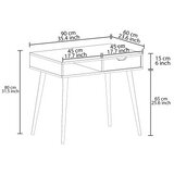 Hanah home Desk Ponuda, 90x80x60 cm, Siva | Eponuda.ba