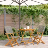  3-dijelni bistro set od poliratana i masivnog drva sivi | shoptok.hr