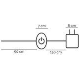  onli - led podna lampa twist LED/24W/230V 4000K crna | Eponuda.com