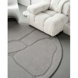 Agnella Sivi vunen okrugao tepih ø 200 cm Morphic Organica – | shoptok.hr