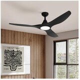 Eglo 35114 - LED plafonski ventilator PORTSEA LED/19W/230V prečnik 132 cm crna + daljinski upravljač Cene