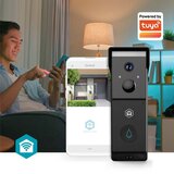 Nedis Wi-Fi videodomofon z dvojnim objektivom 4MP 2x 1080p z nočnim vidom IPX54, Črna, (5000277347) | Shoptok.si
