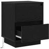  Noćni ormar s ladicama 2 pcs Crni hrast 39 x 34,5 x 50 cm | shoptok.hr
