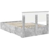  Okvir za krevet s uzglavljem Betonski sivi 120 x 200 cm | shoptok.hr