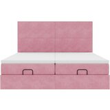vidaXL Okvir kreveta s madracima ružičasti 180x200cm baršunasti | shoptok.hr