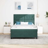  s opruga kutije Tamnozelena 140 x 190 cm Baršun | shoptok.hr