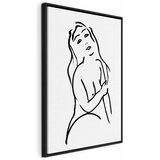  Slika - Passionate Touch (1 Part) Vertical 80x120 U crnom drvenom okviru | shoptok.hr