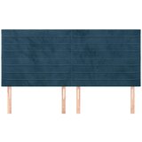  Uzglavlje tamnoplavo 180x5x118/128 cm baršunasto | shoptok.hr