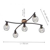 PAUL NEUHAUS Leuchten Direkt 15925-79 - Plafonski luster EUGEN 5xE14/40W/230V | Eponuda.com