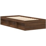  Okvir za krevet smeđi hrast 75 x 190 cm mali za jednu osobu | Eponuda.com